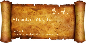 Visontai Attila névjegykártya