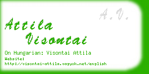 attila visontai business card